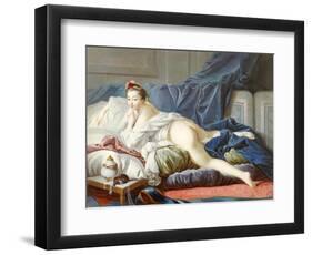 L'Odalisque Brune-Francois Boucher-Framed Giclee Print