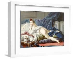 L'Odalisque Brune-Francois Boucher-Framed Giclee Print