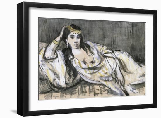 L'Odalisque-Edouard Manet-Framed Giclee Print