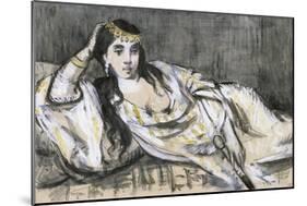 L'Odalisque-Edouard Manet-Mounted Giclee Print