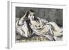 L'Odalisque-Edouard Manet-Framed Giclee Print