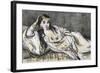 L'Odalisque-Edouard Manet-Framed Giclee Print