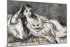 L'Odalisque-Edouard Manet-Mounted Giclee Print