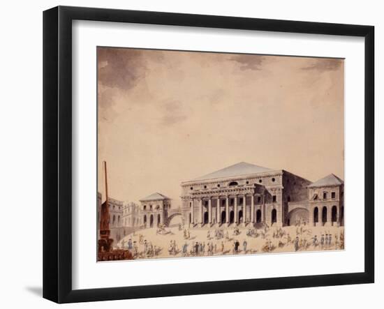 L'Odéon vers 1780, Paris (VIème arr.)-null-Framed Giclee Print