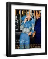 L'Officiel, 1972 - Ensemble de Gil Coutin-Michaël Doster-Framed Art Print