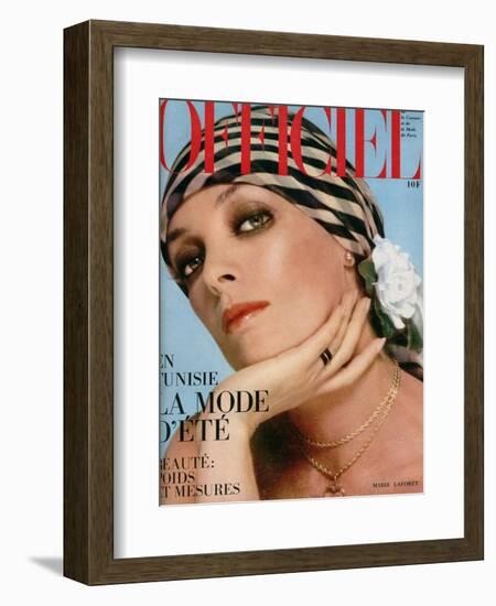 L'Officiel, 1974 - J.L. Scherrer-Guégan-Framed Art Print