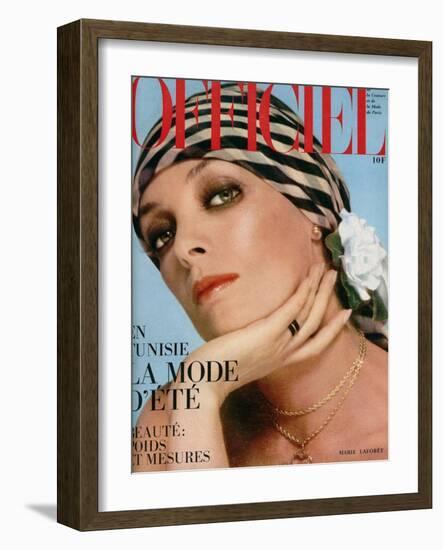 L'Officiel, 1974 - J.L. Scherrer-Guégan-Framed Art Print