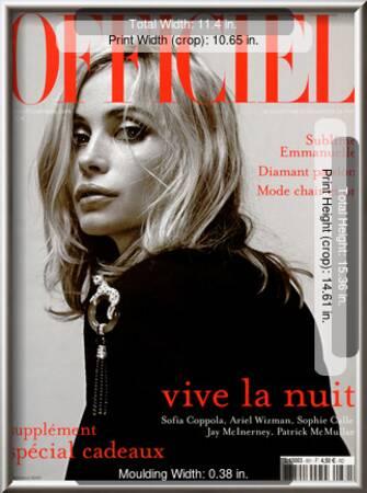photo Emmanuelle Beart Poster l officiel 2003 emmanuelle beart porte une veste en coton et soie noire dolce gabbana
