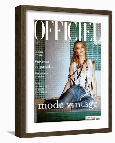 L'Officiel, 2004 - Vanessa Paradis-John Nollet-Framed Art Print