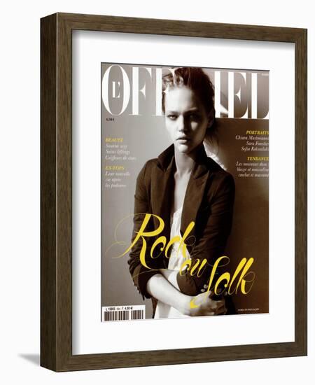 L'Officiel, 2005 - Sasha-Elina Kechicheva-Framed Art Print