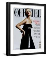 L'Officiel, 2005 - Sophie Marceau-Robert Wyatt & Marion Barras-Framed Art Print