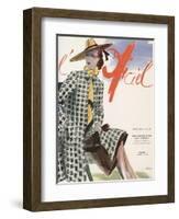 L'Officiel, April 1940 - Molyneux-Lbenigni-Framed Art Print