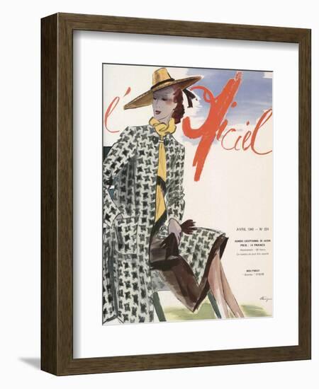 L'Officiel, April 1940 - Molyneux-Lbenigni-Framed Art Print