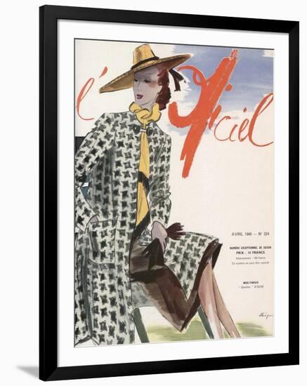 L'Officiel, April 1940 - Molyneux-Lbenigni-Framed Art Print