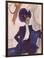 L'Officiel, April 1942 - Worth-Lbenigni-Framed Art Print