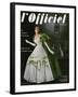 L'Officiel, April 1953 - Robe du Soir de Jean Lanvin (Castillo)-Philippe Pottier-Framed Art Print