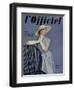 L'Officiel, April 1955 - Ensemble de Pierre Balmain en Twill de Ducharne-Philippe Pottier-Framed Art Print