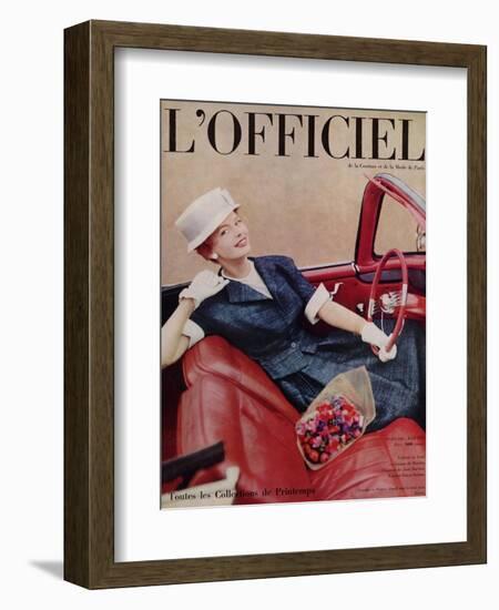 L'Officiel, April 1959-Philippe Pottier-Framed Art Print