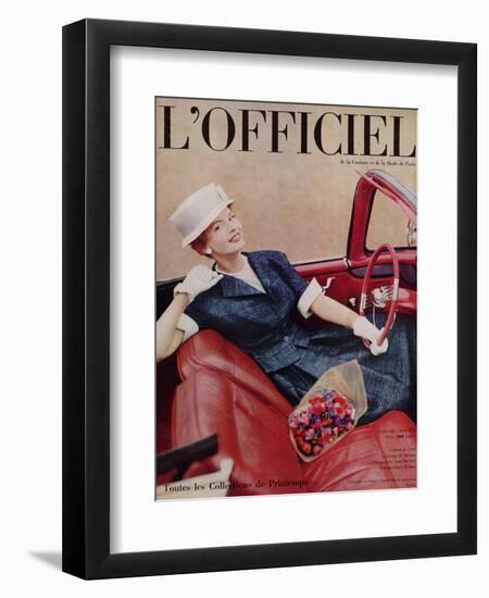 L'Officiel, April 1959-Philippe Pottier-Framed Art Print