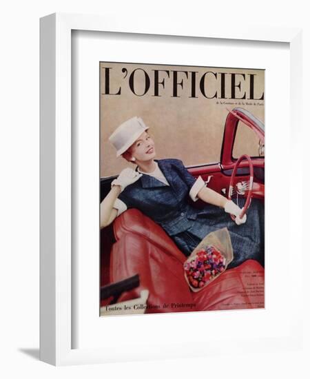 L'Officiel, April 1959-Philippe Pottier-Framed Art Print