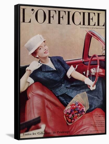 L'Officiel, April 1959-Philippe Pottier-Framed Stretched Canvas