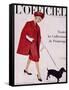 L'Officiel, April 1960 - Ensemble de Lanvin Castillo en Stigaz de Lesur-Philippe Pottier-Framed Stretched Canvas