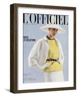 L'Officiel, April 1963 - Tailleur d'André Courrèges-Reichle-Framed Art Print