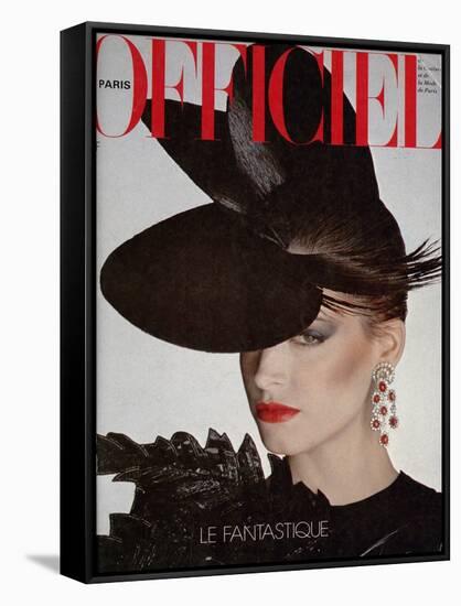 L'Officiel, April 1980 - Cerruti 1881-Rodolphe Haussaire-Framed Stretched Canvas