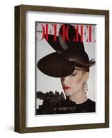 L'Officiel, April 1980 - Cerruti 1881-Rodolphe Haussaire-Framed Art Print