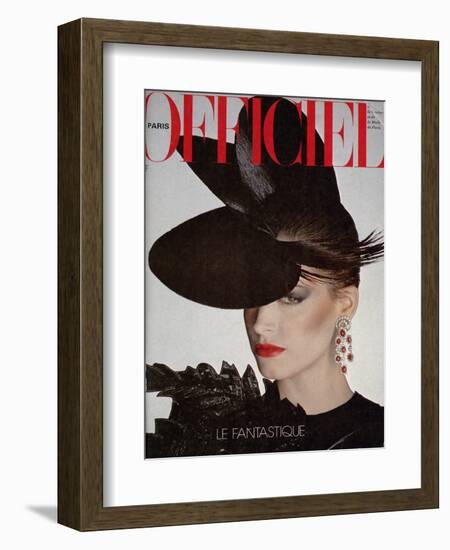 L'Officiel, April 1980 - Cerruti 1881-Rodolphe Haussaire-Framed Art Print