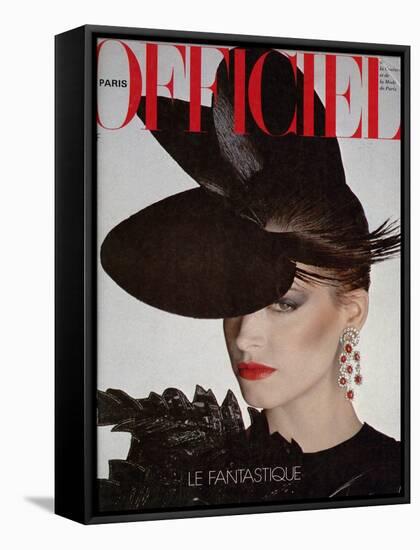 L'Officiel, April 1980 - Cerruti 1881-Rodolphe Haussaire-Framed Stretched Canvas