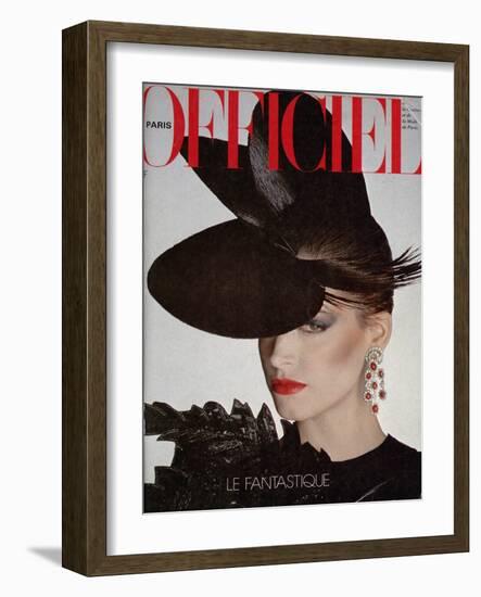 L'Officiel, April 1980 - Cerruti 1881-Rodolphe Haussaire-Framed Art Print