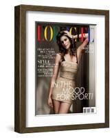 L'Officiel, April 2010 - Cindy Crawford-Paul Wetherell-Framed Art Print