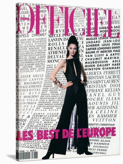 L'Officiel, April-May 1992 - Christian Dior: Robe en Mousseline et Organ-Hiromasa-Stretched Canvas
