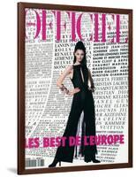 L'Officiel, April-May 1992 - Christian Dior: Robe en Mousseline et Organ-Hiromasa-Framed Art Print