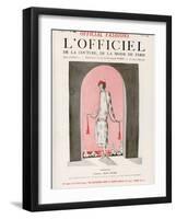 L'Officiel, August 1924 - Brumeuse-Jean Patou-Framed Art Print