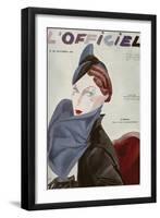 L'Officiel, August 1936 - Marcel Rochas-J. H. Lartogue-Framed Art Print