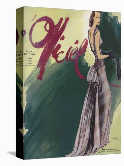 L'Officiel, August 1939 - Marçelle Dormoy-Lbenigni-Stretched Canvas