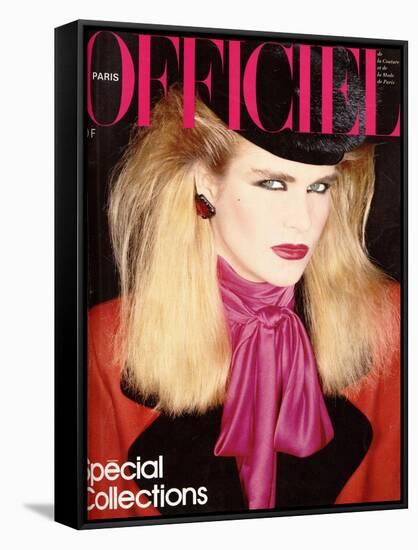 L'Officiel, August 1981 - Chloé pour Karl Lagerfeld-Antonio Guccione-Framed Stretched Canvas