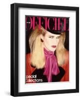 L'Officiel, August 1981 - Chloé pour Karl Lagerfeld-Antonio Guccione-Framed Art Print