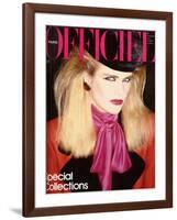 L'Officiel, August 1981 - Chloé pour Karl Lagerfeld-Antonio Guccione-Framed Art Print