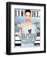 L'Officiel, August 2009 - Marion Cotillard-Andrea Spotorno-Framed Art Print