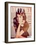 L'Officiel, August 2010 - Alexa Chung-Guy Aroch-Framed Art Print