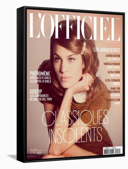 L'Officiel, August 2010 - Alexa Chung-Guy Aroch-Framed Stretched Canvas