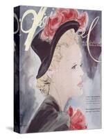 L'Officiel, August-September 1941 - Nouveaux Chapeaux d'Automne, Nouveaux Tissus d'Hiver-Lbenigni-Stretched Canvas