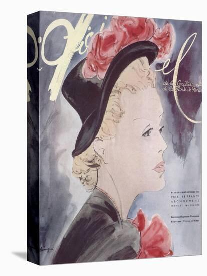 L'Officiel, August-September 1941 - Nouveaux Chapeaux d'Automne, Nouveaux Tissus d'Hiver-Lbenigni-Stretched Canvas