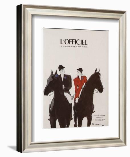 L'Officiel - Chapeaux d'Automne, Tissus d'Hiver-Mourgue-Framed Art Print