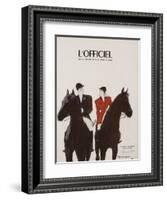 L'Officiel - Chapeaux d'Automne, Tissus d'Hiver-Mourgue-Framed Art Print