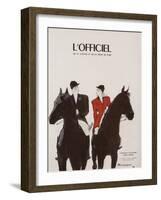 L'Officiel - Chapeaux d'Automne, Tissus d'Hiver-Mourgue-Framed Art Print