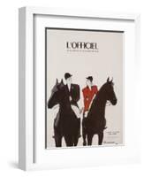 L'Officiel - Chapeaux d'Automne, Tissus d'Hiver-Mourgue-Framed Premium Giclee Print